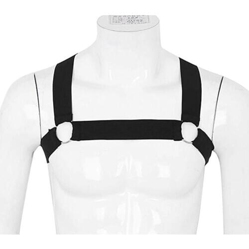 BDSM Gay Clothing Elastic Band Chest Harness Belts Male Lingerie Body Bondage Cage Harness Strap Fetish Rave Tops for Adults Sex