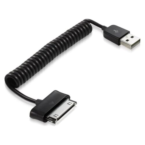 Spring Cable Charging Cable USB AM / Samsung Galaxy Tablet 30pin Cable