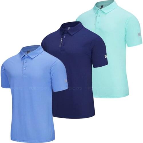 2021 summer casual polo shirt men short sleeve solid shirt for men high quality training tops