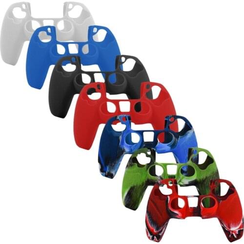 Silicone Cover Skin for Sony PS5 DualSense Wireless Controller Grip Cover Anti-Slip Case Accessories for Playstation 5