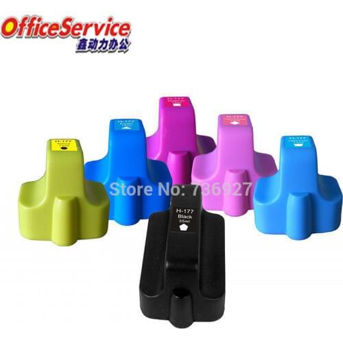 Compatible ink Cartridge For HP177 hp 177XL , suit for Photosmart C5180 C5183 D6100 C7100 C6100 C5100 8200 3100 inkjet printer