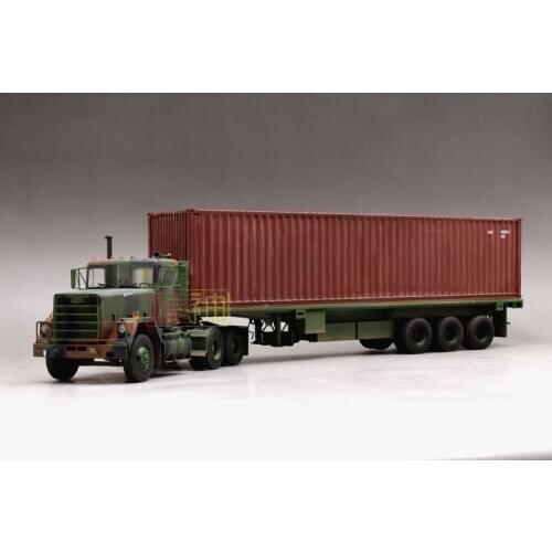 Military Assembly 1/35 Model M915 Tractor M872 Trailer 40 Feet Container Model Kits