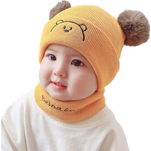 Knitted Cap For Children Knitted Cap For Baby Boy/girl Warm Baby Cap For Autumn/Winter For Baby 5-12 Months