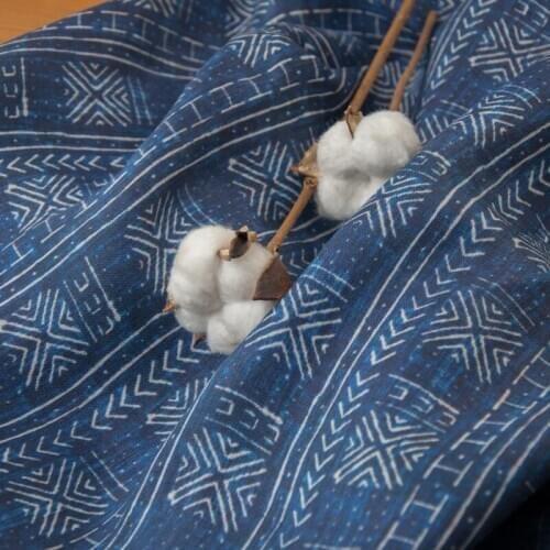 High quality flax tissu Beautiful New flower pattern patchwork High end dress cheongsam fabric