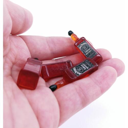 1set=4pcs 1/6 1/12 Scale Mini Drinks Miniature Food Model for blyth Doll Accessories Dollhouse kitchen for barbie Toys for Kids