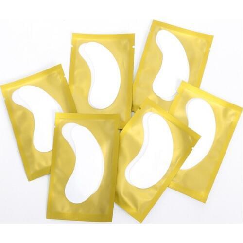 100 Pairs/Pack Under Eye Pads Lash Paper Patch Eye Tips Sticker Wraps Lint free patch for Eyelash Grafting By Free Shipping
