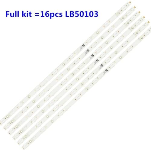 16pcs Vizio LED Backlight Strips LB50103 V0_00 M507-G1 LTMWQHKV TPT500U1-QVN03.U
