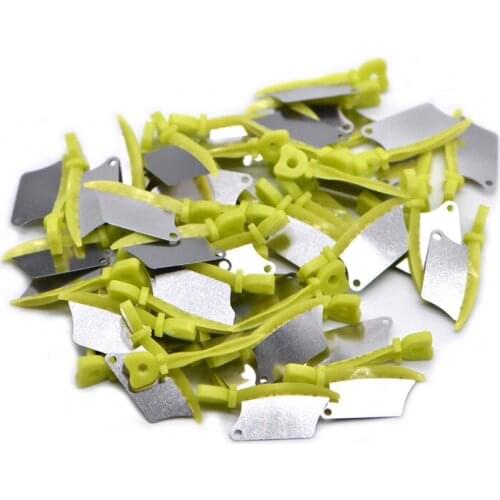 50 pcs/lot Dental Teeth Interproximal Plastic Wedge Knife with Protection Dentist Matrix Dental Wedge Knife Matrices