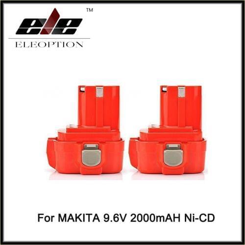 2 pcs 9.6V 2000mAh Ni-CD Rechargeable Battery Pack Power Tool Battery Cordless Drill for Makita 9120 9122 PA09 6207D Bateria