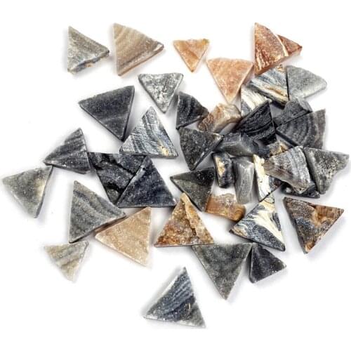 Natural Stones Agates Cabochon Triangle shape No Hole Beads for Handmade Jewelry Making DIY Ring accessories Loose Beads