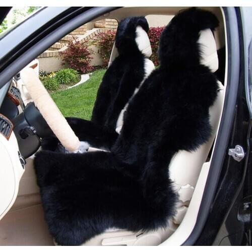 100% Natural Fur Sheepskin Car seat Covers Universal Siz For all Types of Car Seats 8 Colors, Seat Cover for toyota Kia lada