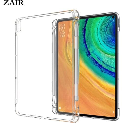 Case For HuaWei MatePad Pro 10.8'' Case With Pencil Holder Soft Silicone Cover for Huawei MatePad Pro 10.8 MRX-W09/W19/AL09/AL19