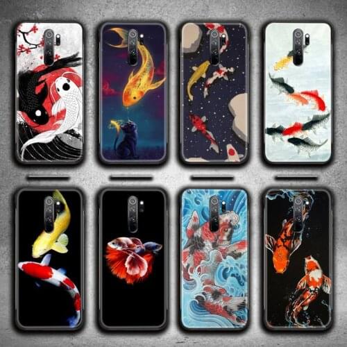 Koi Fish Phone Case for Redmi Note 9 8 8T 8A 7 6 6A Go Pro Max Redmi 9 K20 K30 Pro