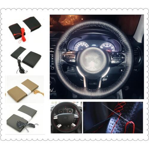 Car steering wheel cover / diameter 36cm 38cm 40cm for Kia eco Pro-cee-d KOUP cee-d Rondo Kue Kee