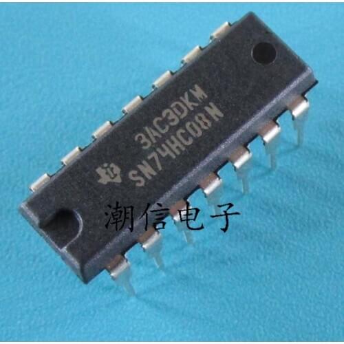 10cps SN74HC08N four road input are logic and gate