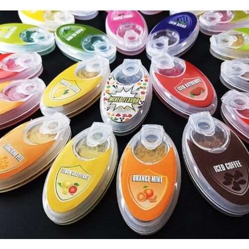 100pcs Mix Fruit Flavor Menthol Capsule Mint Beads Explosion Pops Cigarette Filter Brush Ball for Smoking Holder Accessories