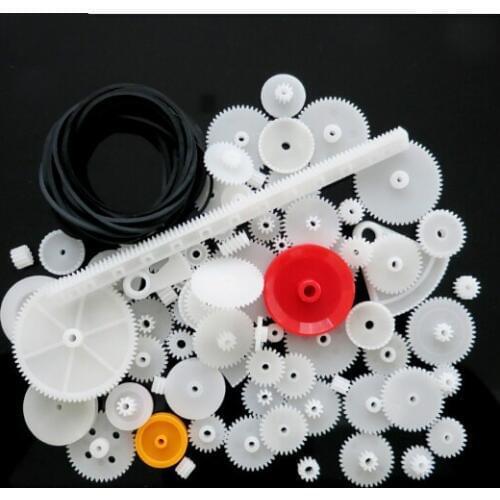 Feichao 81 Types Not Repeating Plastic Gear 0.5 Modulus Rack Reduction Gear Box DIY Model Spare Parts