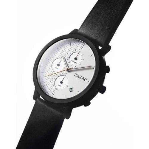 Nordic simple mesh with three eyes multi-function watches, leather casual fashion men and women waterproof quartz watch