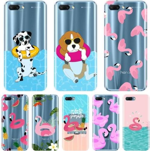 Soft Phone Case For Huawei Honor 7 8 9 10 Lite Summer Dog Silicone Back Cover For Huawei Honor 7 7S 7X 7A 7C Pro 10 9 8 8X MAX