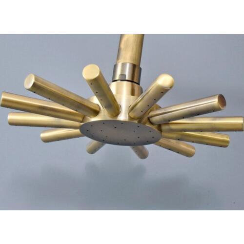 Bathroom Accessory 7.7" Inch Antique Bronze Water Saving Sunflower Shape Top Rain Shower Head Bathroom Fitting ash253