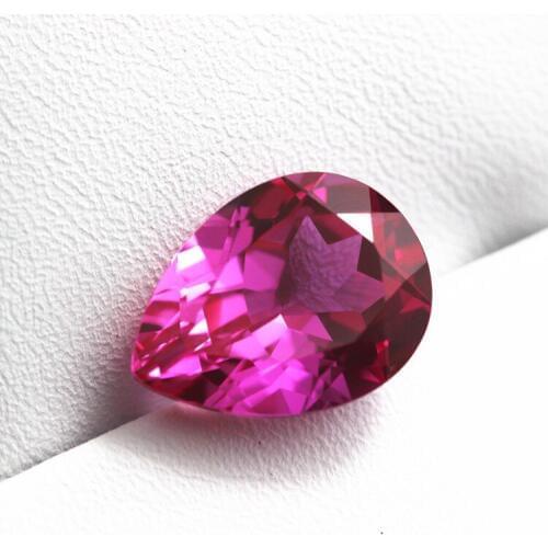 New hot collection creative pear-shape personality for DIY making stones rose corundum decorative stone synthetic stone