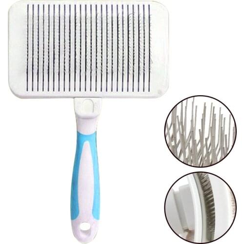 Dog Grooming Comb Hair Remover Comb Pet Doy Puppy Cat Hair Gilling Bath Massage Grooming Comb Brush Pet Cleaning Supplies