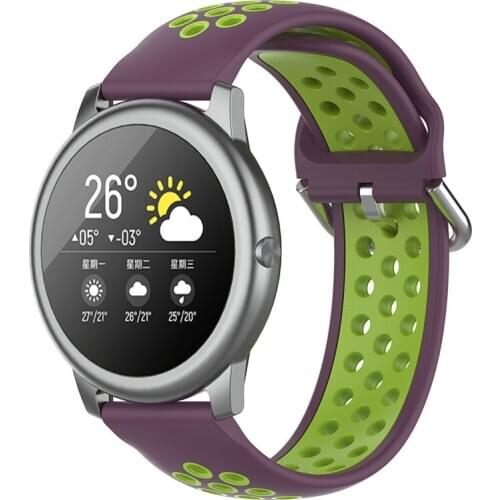 Watch Strap 22MM Dual-color Watch Band Wristband for Xiaomi Haylou Solar LS05 for Samsung Galaxy Watch 3 45MM