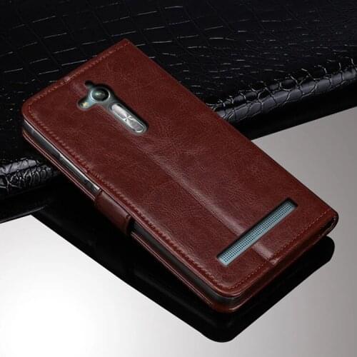 Luxury Leather Wallet Case For Asus Zenfone Go ZB500KL ZB500KG X00AD Holder Card Slots Flip Cover Stand Bag