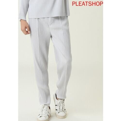 MIYAKE Pleated Pants Casual Pants New Autumn Long Straight Pants Sports Pants Pantalettes Pantalon Homme Hiver
