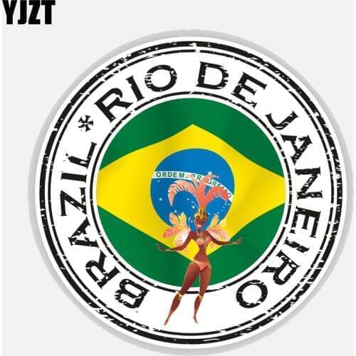 YJZT 12.5CM*12.5CM Car Styling Brazil Rio De Janeiro Motorcycle Body Car Sticker Decal 6-2700