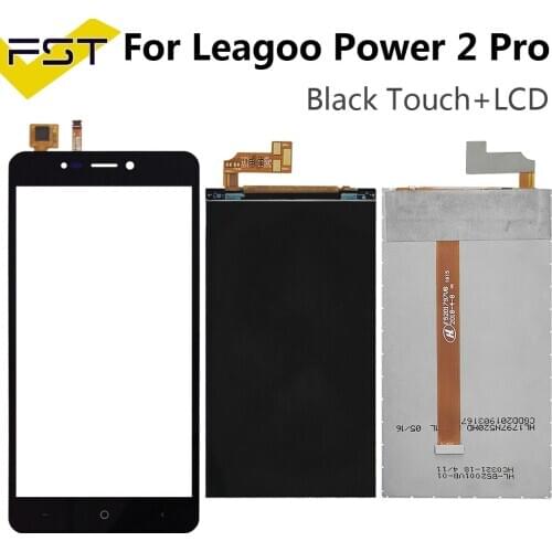 5.2'' Black For Leagoo Power 2 Pro LCD Display+Touch Screen Digitizer For Power2 Pro Repair Parts+Tools+Adhesive