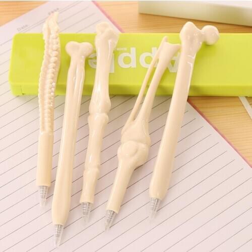 0.7mm Novelty Bone Shape Ballpoint Pen Writing Supplies School Office Stationery For Student Gift LX4301