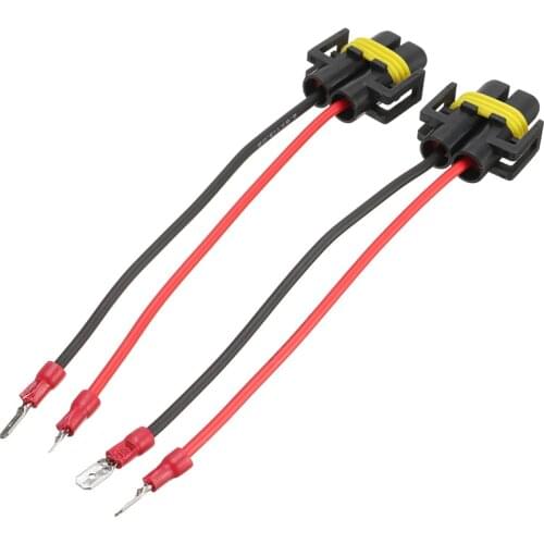 2pcs H11 To H11B Wiring Harness Socket Car Wire Connector Cable Plug Adapter for HID LED Foglight Head Light Lamp
