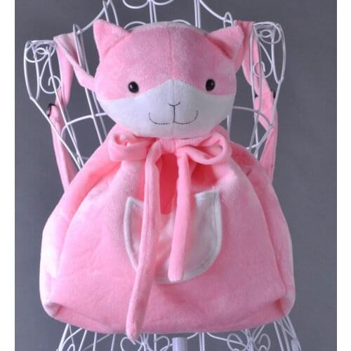 Anime Danganronpa Dangan-Ronpa Nanami Chiaki Pink Cat Bag Dangan Ronpa Cosplay Plush Backpack Purse Cute Animal Shoulder Bags