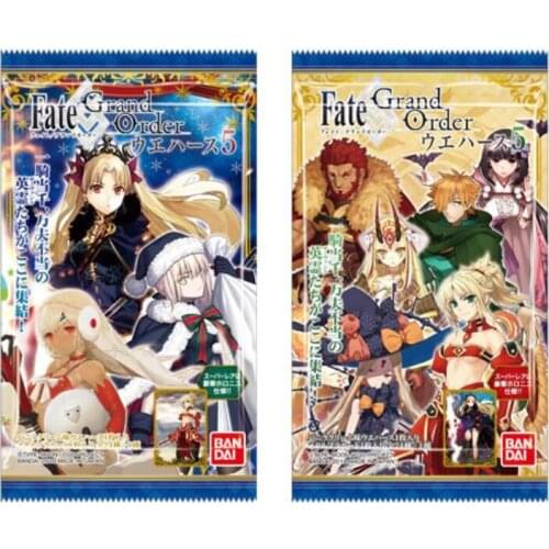 BANDAI Original Japanese Fate/Grand Order/FGO Out-of-print Food Playing Glue Card PART5 Anime Toy Card