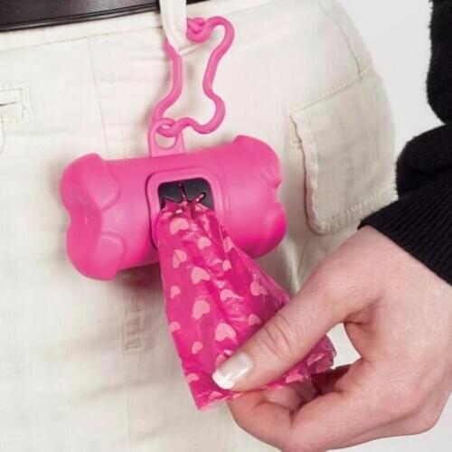 Degradable Pet Dog Waste Poop Boxes Outdoor Pet Excrement Garbage Clean Boxes With Bone Dispenser Garbage Clean Dispenser Box