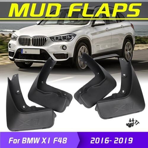 4X OE Styled Molded Mud Flaps For BMW X1 F48 2016 2017 2018 2019 2Mudflaps Splash Guards Mud Flap Mudguards