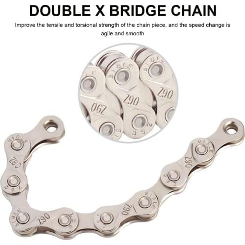 8 9 10 11 12 Speed Bike Chain MTB Road Bike Electroplated Silver Chain Road Bicycle Chains 116L Bike Parts