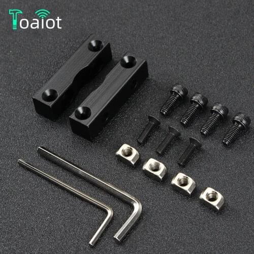 Toaiot 2sets Aluminum Z axis Stepper Motor Mount With Screw Nuts kit For CR-10/ Ender3 Ender 3 Pro Tornado 3D Printer Parts