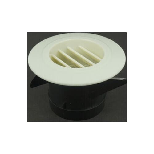 70mm Mount Dia ABS Plastic Air Vent Outlet Grille Wall Round Ventilation Cover