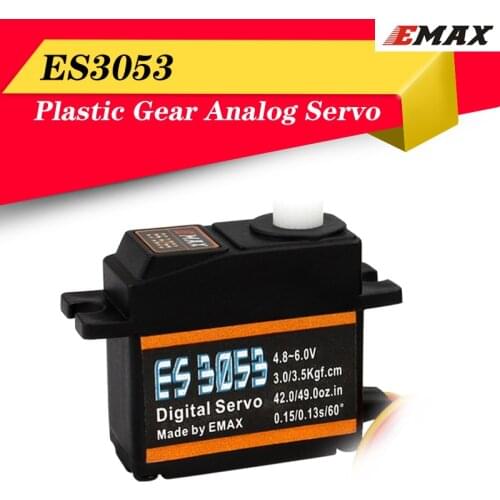 EMAX ES3053 17g 3.5kg 0.13sec 23T Plastic Gear Digital Servo For RC Airplane Upgraded Version