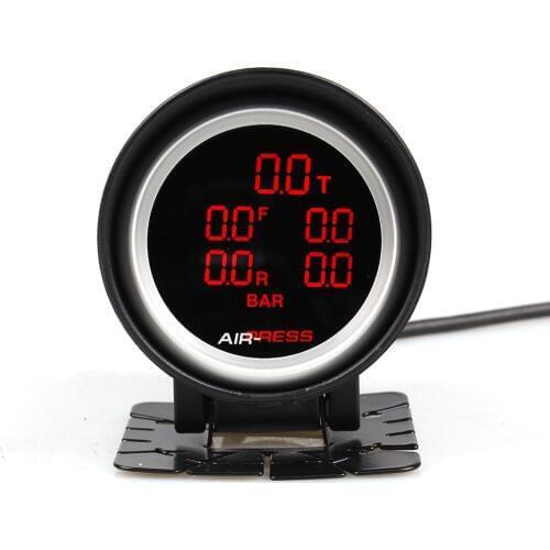 2Inch 52mm Bar and PSI Air Suspension Gauge Air Ride Gauge Air Suspension Pressure Gauge With 5pieces 1/8NPT Electrical Sensors