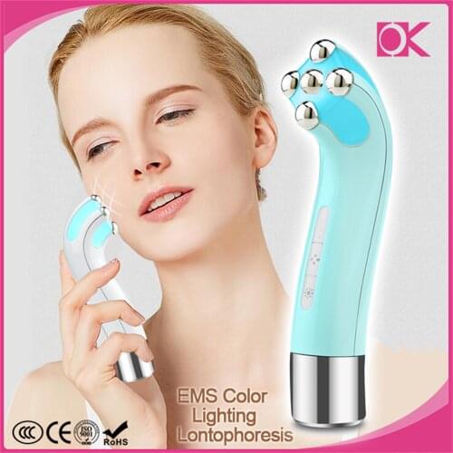 Multi-Function Beauty Instrument Handheld Rf Ems Massage Face Lifting Electric Facial Massager
