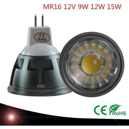 New arrival high quality LED MR16 Spotlight 9W 12W 15W 12V dimmable Christmas Led ceiling bulb lamp cool warm white