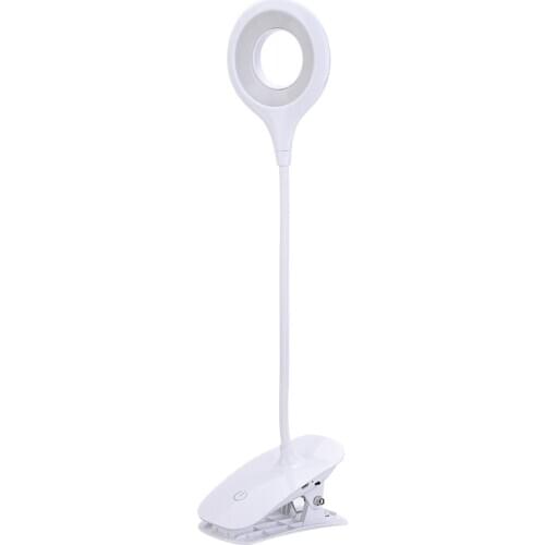Practical Rechargeable Clip-On Desk Lamp ABS LED Book Reading Light For Bedroom Reading Learning Night Light
