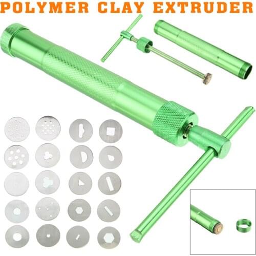 Professional Polymer Clay Extruder Sculpting Tools High Quality Pottery Ceramics Making Supplies w/20 Discs Cake Decorating Tool