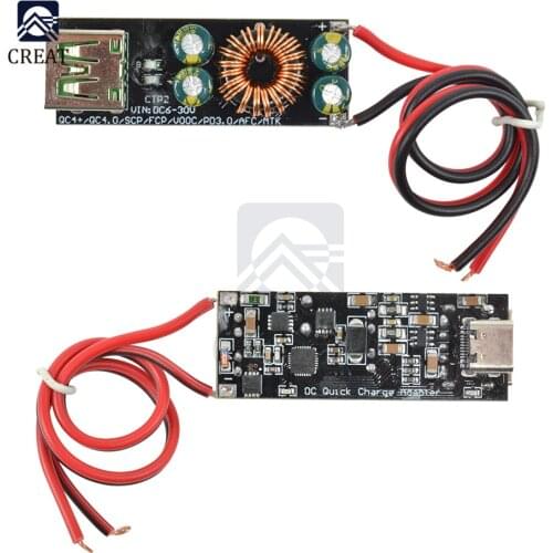QC4.0 QC3.0 USB Type-C Smartphone Quick Charger 6 -35V Step Down Buck Converter Module for Huawei SCP/FCP Apple PD Qualcomm