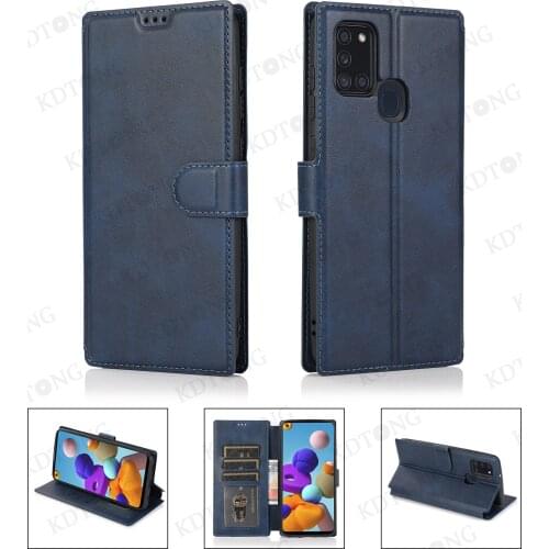 Luxury Leather Flip Case For Samsung Galaxy A91 A90 A81 A72 A71 A70 A52 A51 A50 A42 A41 A40 A32 A31 A30 S Solid Color Phone Case