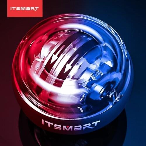 ITSMART LED Self-starting Wrist Ball Gyro Powerball Gyroscope With Counter Arm Hand Muscle Force Trainer Fitness Equipment