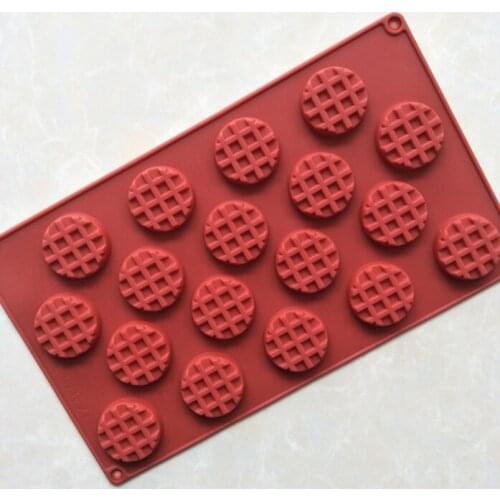 18 with DIY kitchen toasted pan waffle shaped silicone mold round biscuit mold decoration